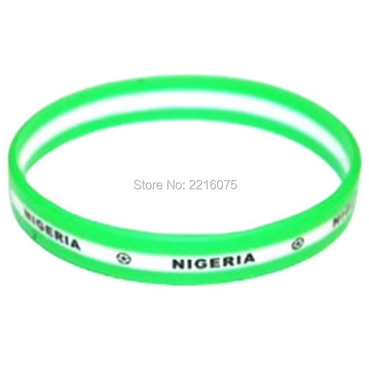 1000pcs Printed Logo Flag World Cup Nigeria Wristband Silicone Bracelets Free Shipping By Dhl Express Silicone Bracelet Bracelet Free Shippingworld Bracelet Aliexpress