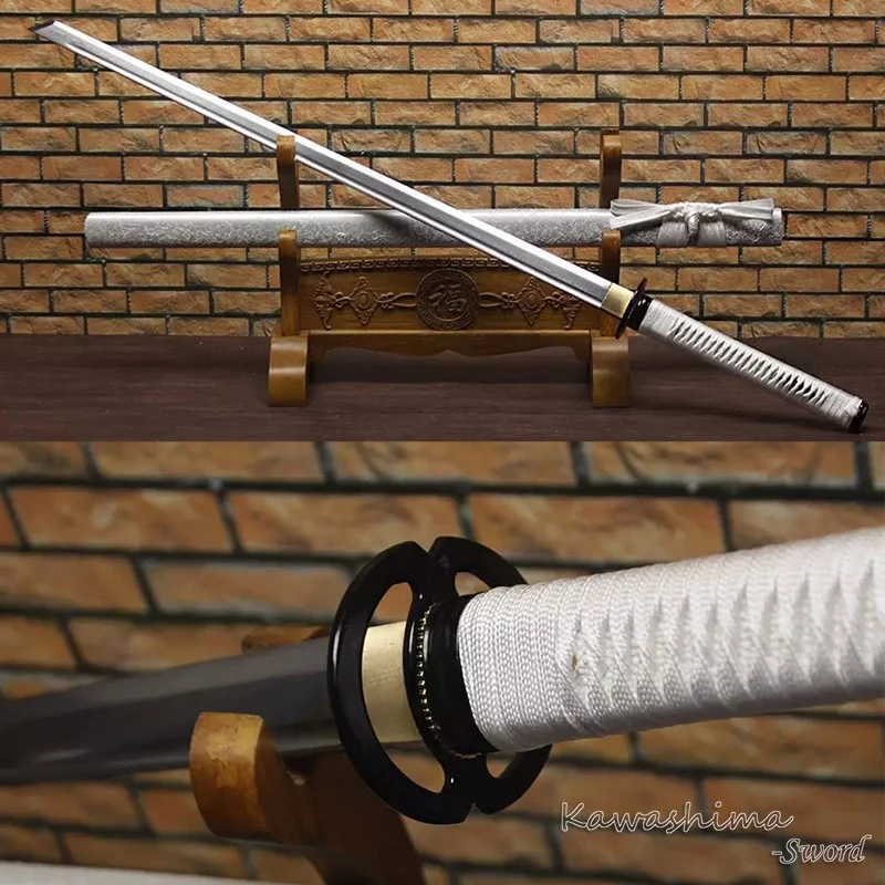 Японский катана Tang Dao Musashi складное стальное прямое лезвие настоящий самурайский