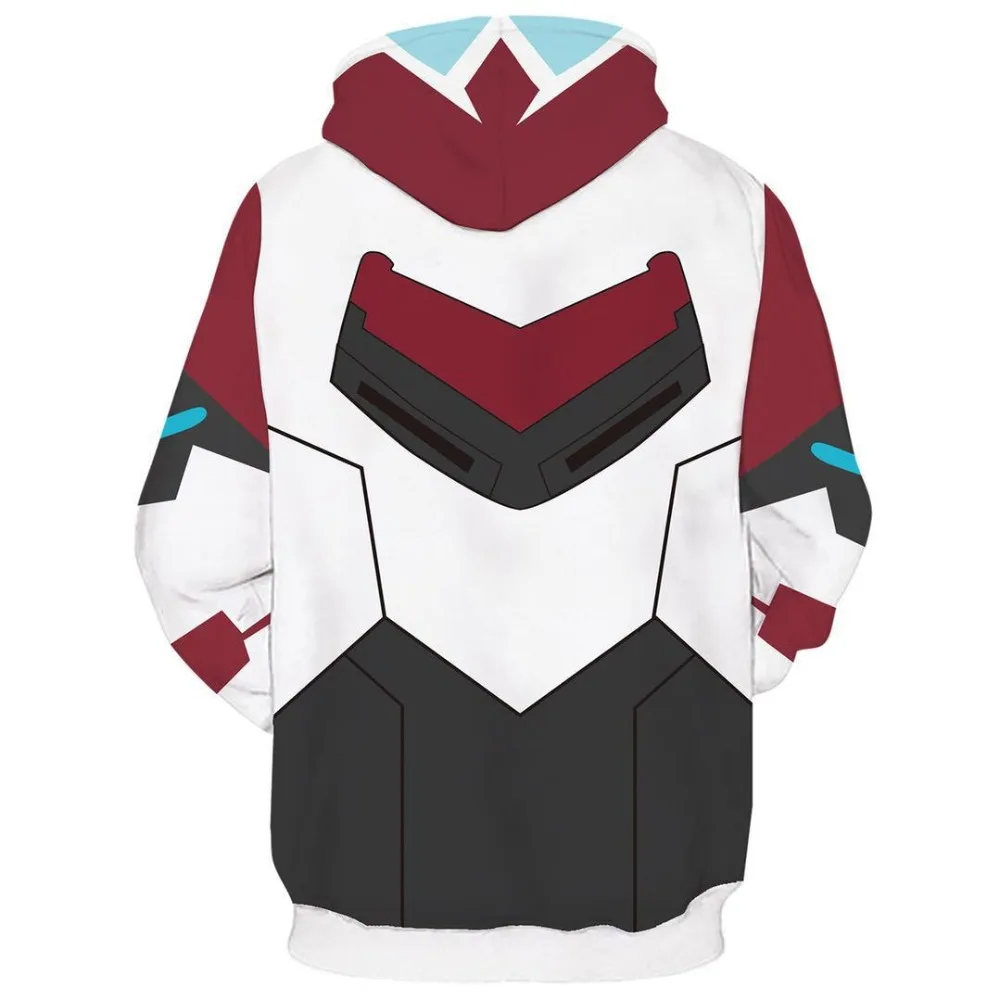 Voltron: защитник Вселенной КИТ Акира когане косплей мужские и wo мужские костюмы 3D печать толстовки с капюшоном свитер для взрослых