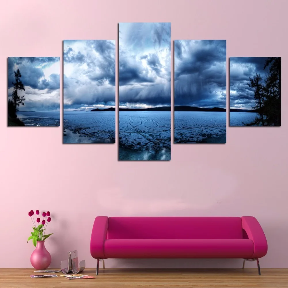 5-Panel-Modern-Printed-Space-Universe-Landscape-Paintings-Canvas-Picture-Cuadros-Earth-Painting-For-Living-Room (2)