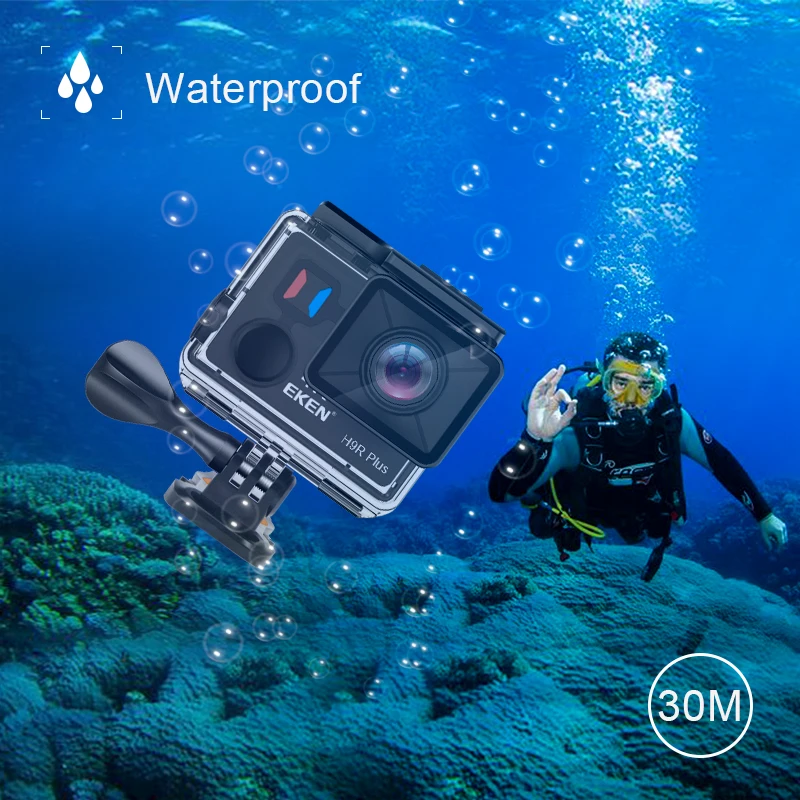 Оригинальная Экшн камера EKEN H9R Plus с чипсетом Ambarella Ultra HD 4K + 30fps Wi Fi