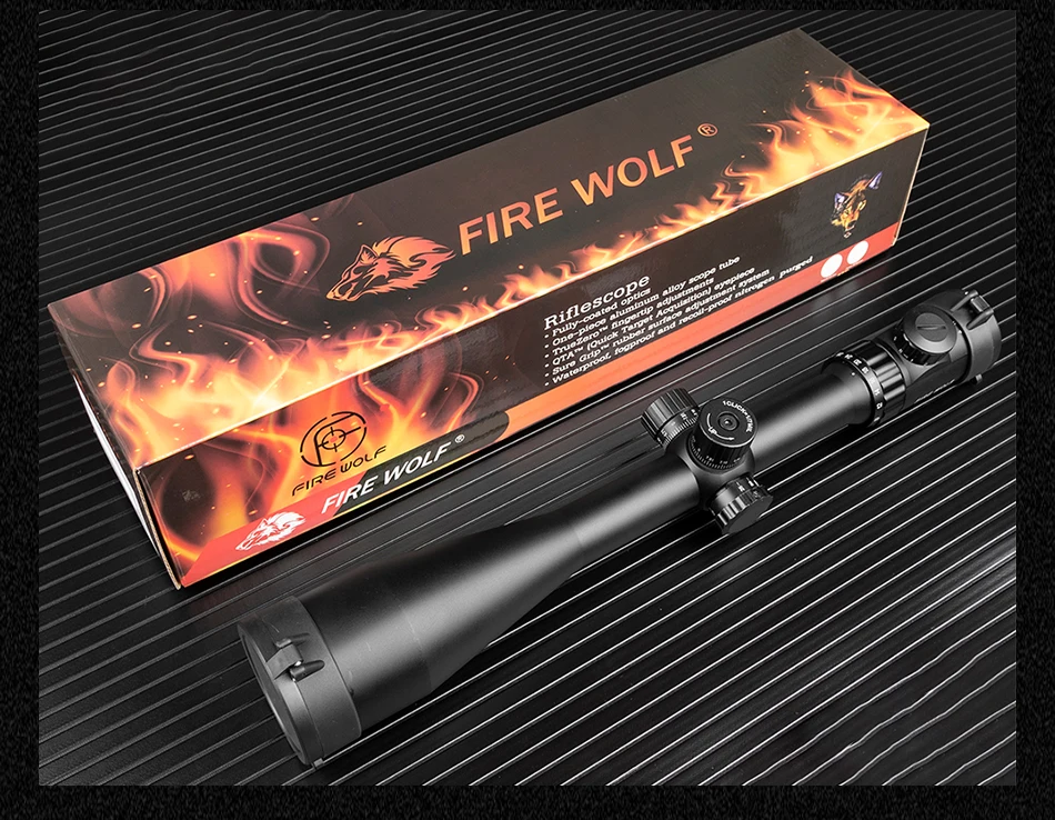 FIRE WOLF 8-32X56E Red Dot Green Sniper Scope компактные охотничьи прицелы с 20 мм/11 мм рельсовыми креплениями пневматическая винтовка с оптическим прицелом