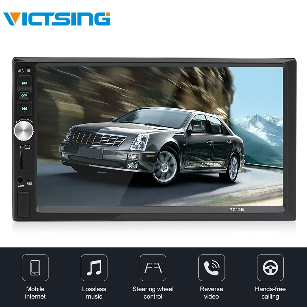 

VicTsing 7012B Car Multimedia MP5 Player with Remote Controller Camera 1080P Auto Vehicel Car MP5 Player 7018b FM Radio SD Aux