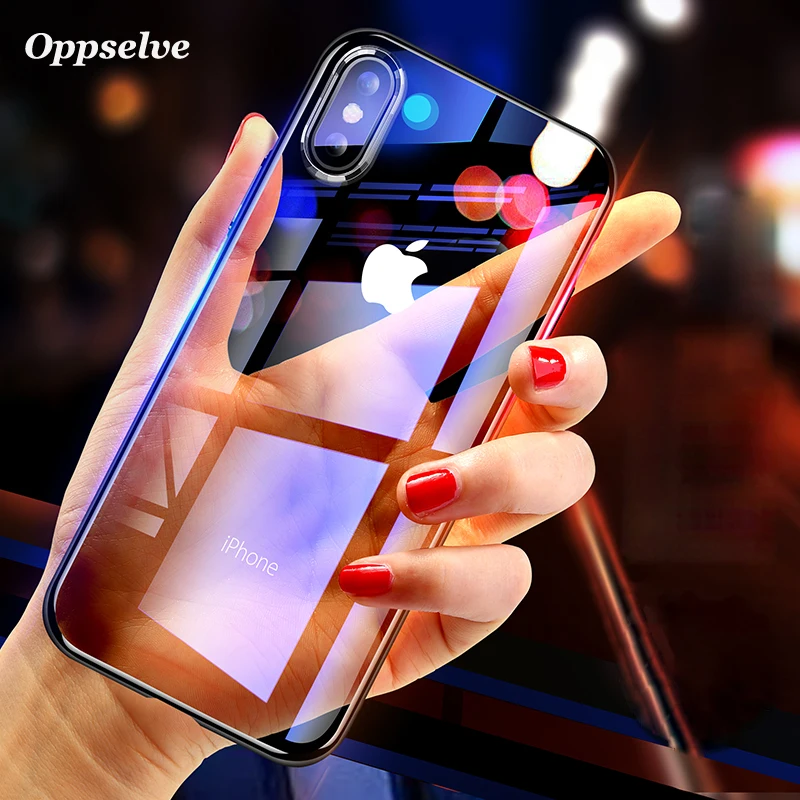 

Phone Case For iPhone XS Max XR X 10 8 7 6 6S Plus Soft Silicone TPU Clear Transparent Cover Case For iPhoneX Coque Capinha Capa