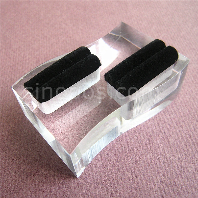 

Couple Rings Acrylic Display Rack, counter top showcase jewelry multi pair ring stand clear bracket clip holder wedding lover