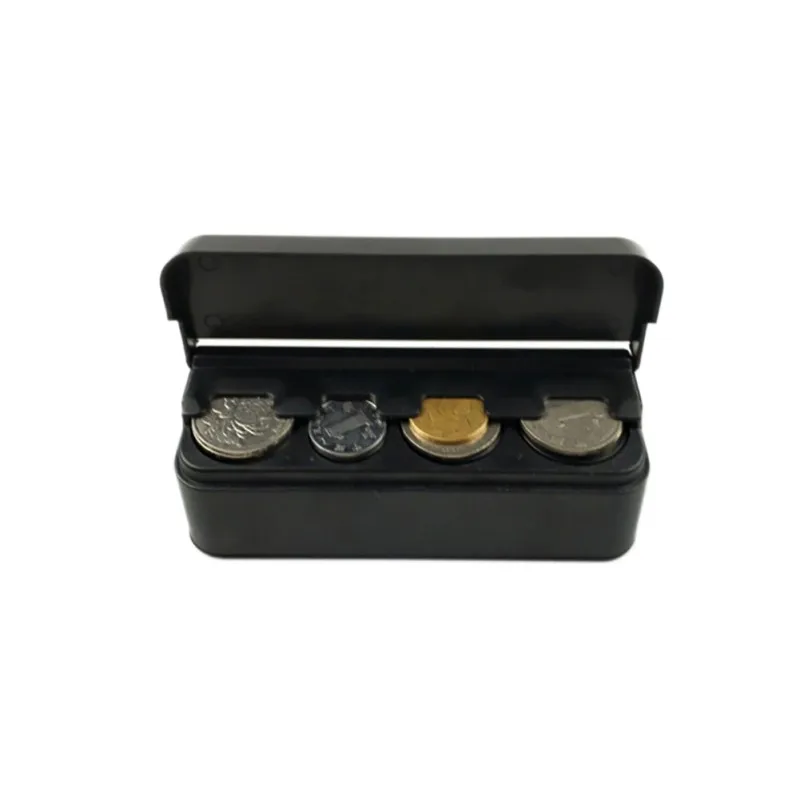 Автомобильный держатель для монет, чехол, коробка для хранения, контейнер, Диспенсер, органайзер(для евро монет), чехол, свободное хранение денег