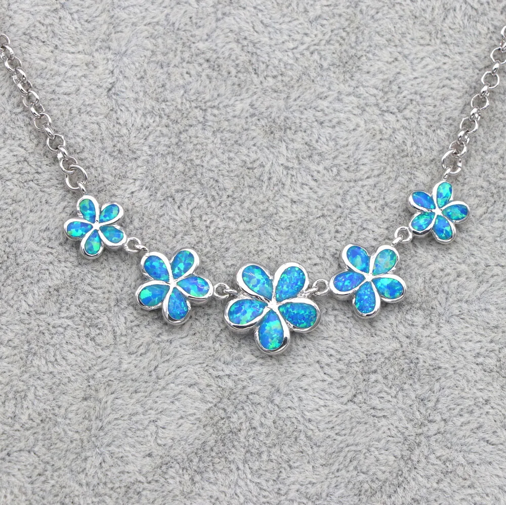 Aliexpress.com : Buy JZN0015 2018 new retro blue opal plum necklace