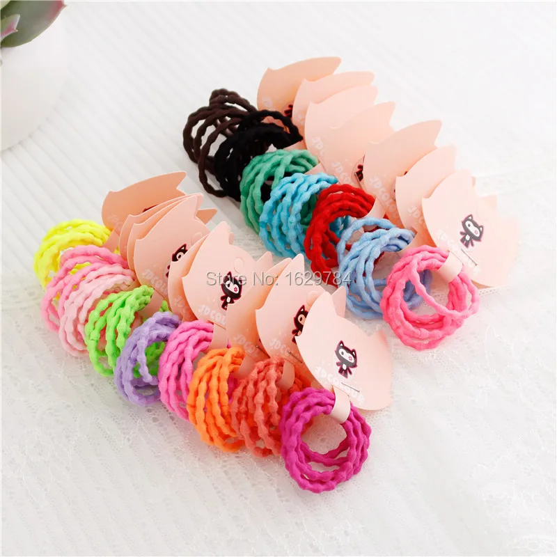 

20sets Fashion Candy Colors Ponytail Holder Simple Style Hair Ties Elastic Hair Bands Girls Hair Accessories Princess Headware