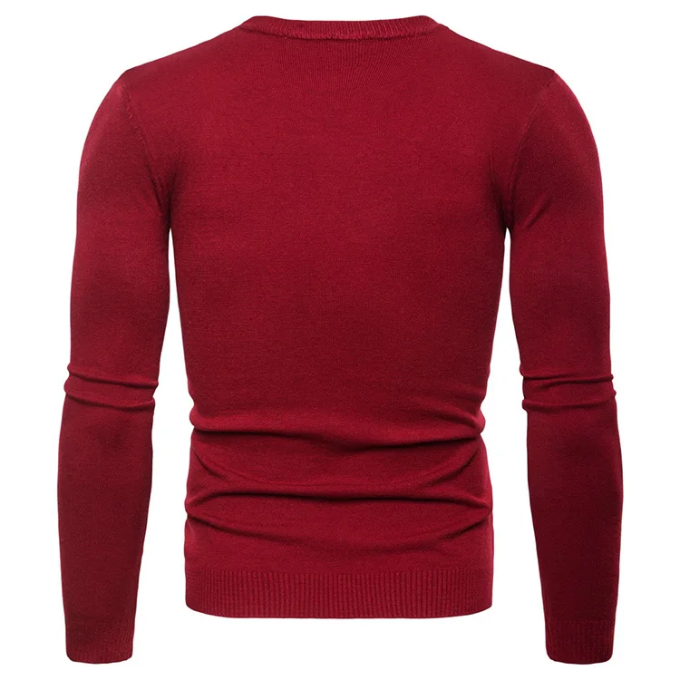 HCXY 2019 весенне-осенний мужской свитер с длинными рукавами, мужские свитера с круглым вырезом, мужская Трикотажная рубашка, майка, эластичная