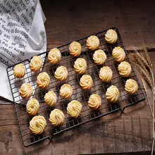 Pokich 1pc Baking Tools Spot Cake Baked Cold Frame Bread Cooling Rack Iron Non-Stick Tools baking access 40.5*25.5cmories