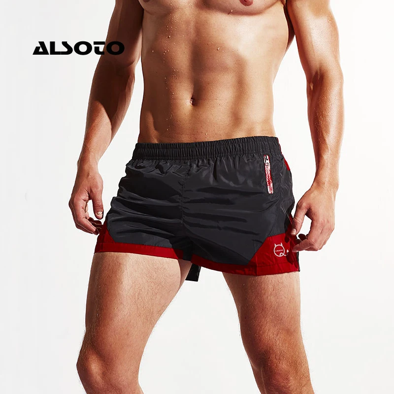 

ALSOTO Sexy Board Shorts Men Summer Sport Shorts Sport Running Loose Short Trouser Men's Beach Pants Beach Water Shorts