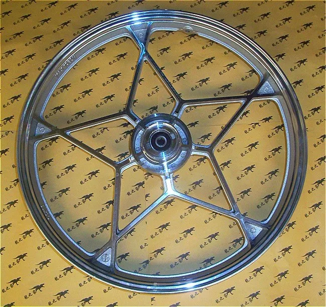 Front wheel GS125 QJ125A Ступица колеса мотоцикла алюминиевый сплав Мотоцикл Скутер передние обода задние колеса - Цвет: Front wheel