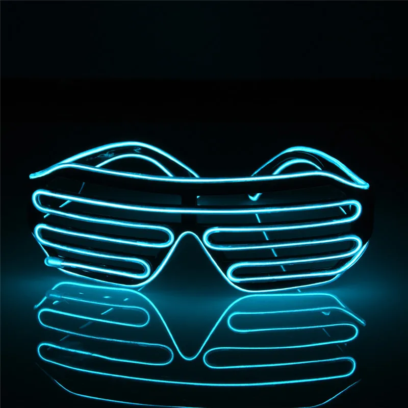 

Flashing EL Wire Led Glasses Luminous Party Decorative Lighting Classic Gift Bright Light Festival Gift Glow Rave Costume