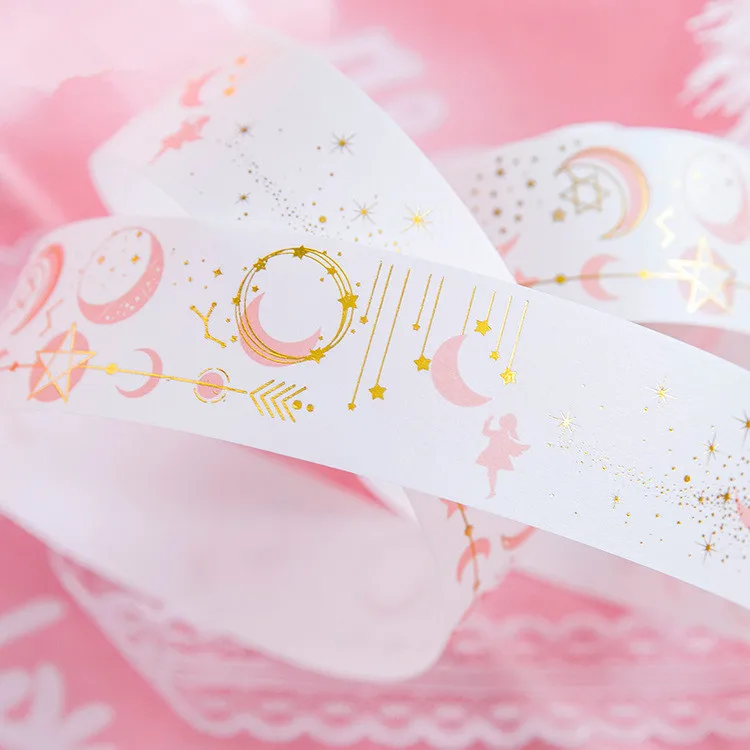 3.5cmx 5meters cute pink moon pretty girl star washi tape for kids gift planner scrapbooking decorative Office Adhesive Tape 3.5cmx 5meters cute pink moon pretty girl star washi tape for kids gift planner scrapbooking decorative Office Adhesive Tape
