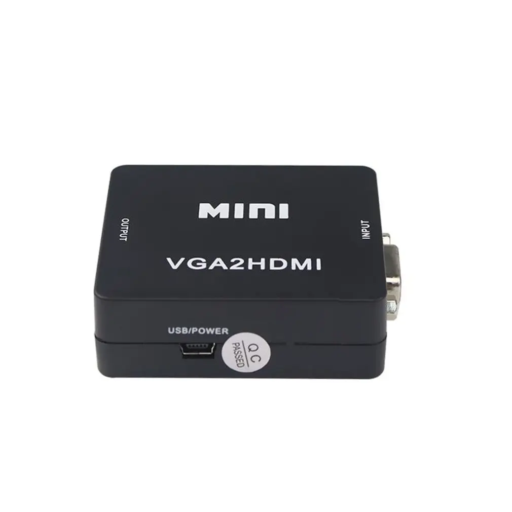 VGA2HDMI женский мини VGA в HDMI Full HD 1080P видео адаптер конвертер коробка с аудио мощность для ПК проектор ноутбук ТВ