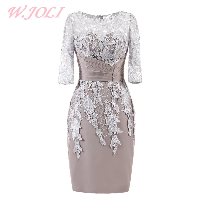 W JOLI O NECK Evening font b Dress b font Short font b Elegant b font