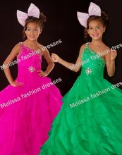 custsom made high quality gurantee one shoulder de a line sweetheart neckline beaded long green little