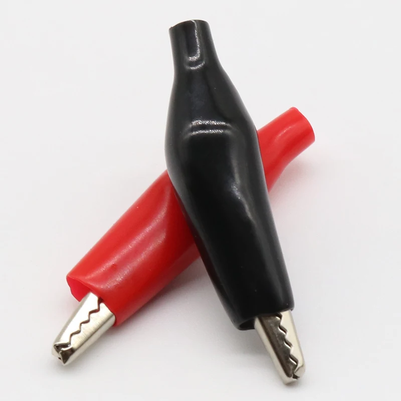 IMC 35mm soft plastic coating test probe alligator clip crocodile test clip 20 Pcs