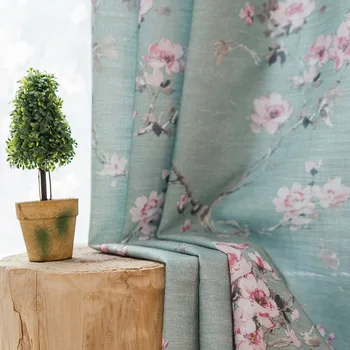 

Modern Linen Cotton Curtains For Living Room Bedroom Kitchen Window Treatments Sheer Curtains American Style Home Decor T176#4