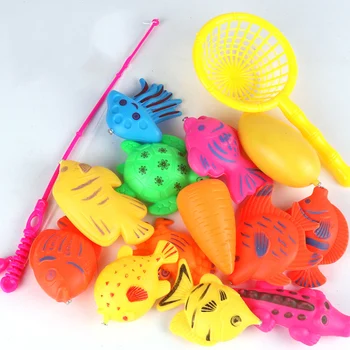 

Summer Fishing Toys Set Children Bathtub Magnetic Fish Toys Baby Early Education Puzzle Supplies