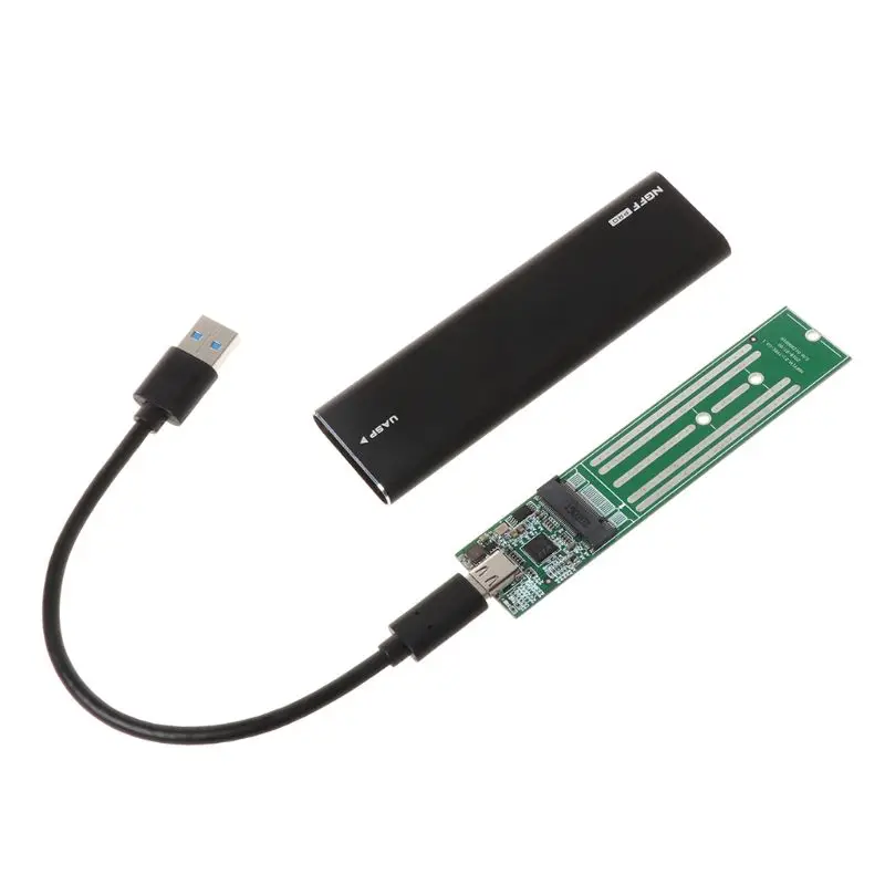 Высококачественный USB-C M.2 NGFF корпус жесткого диска B Ключ SATA считыватель SSD к USB 3,0 адаптер алюминиевый Портативный