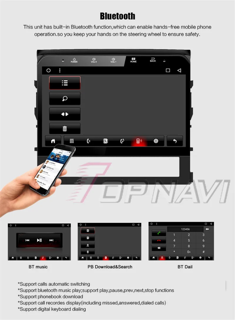 tape recorder car headunit For Toyota Land Cruiser 2016