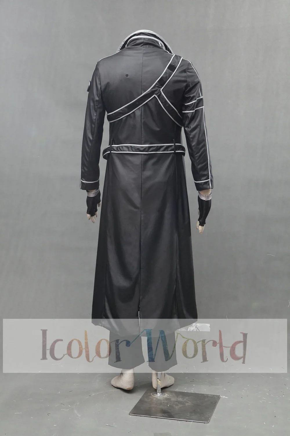 Sword Art Online костюм Кирито для косплея кожаное пальто