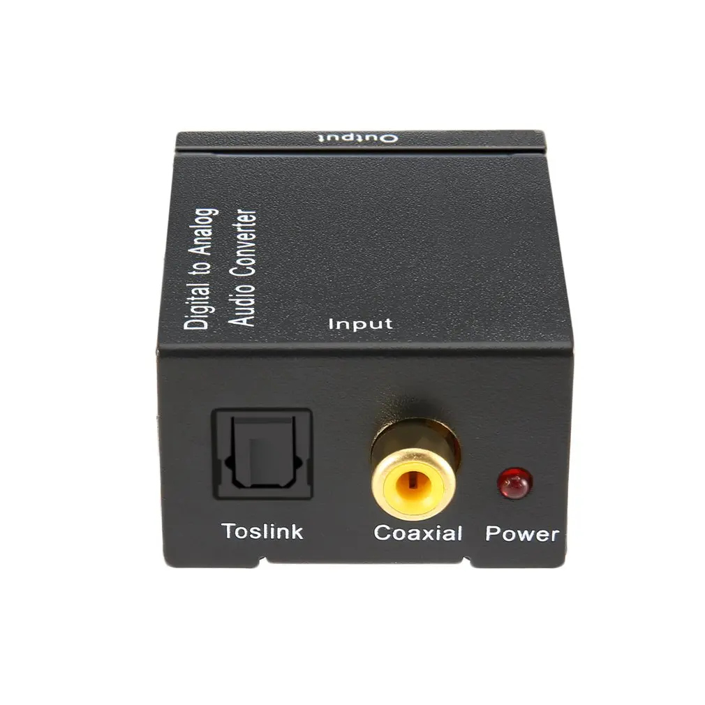 

Digital To Analog Audio Converter Digital Optical Coaxial RCA Toslink Signal to Analog Audio Converter Home Theater For DVD TV