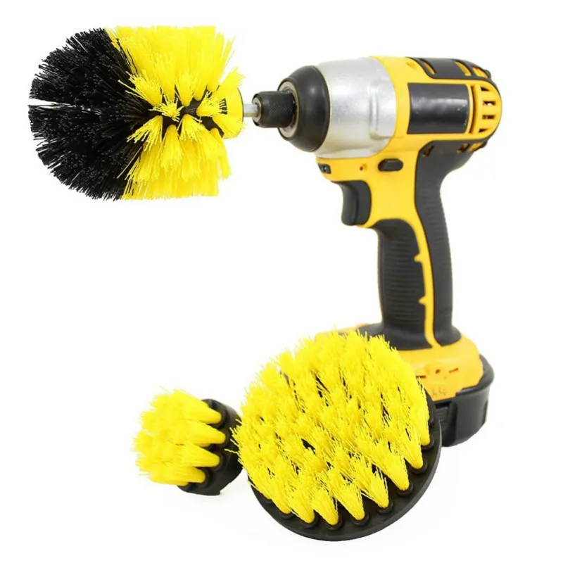 Power Scrubber Brush Drill Surfaces Tub Shower Tile Grout Cordless Scrub Drill Cleaning Kitin