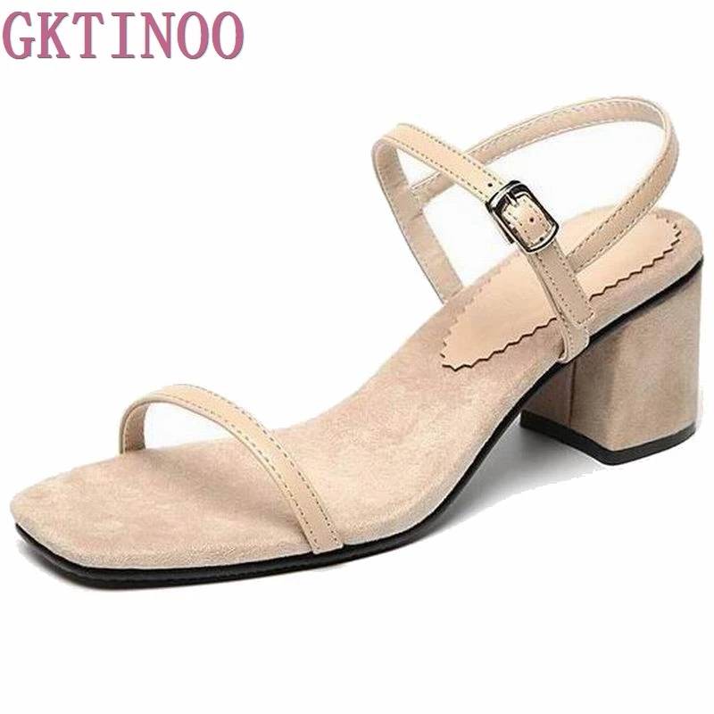 open toe square heels