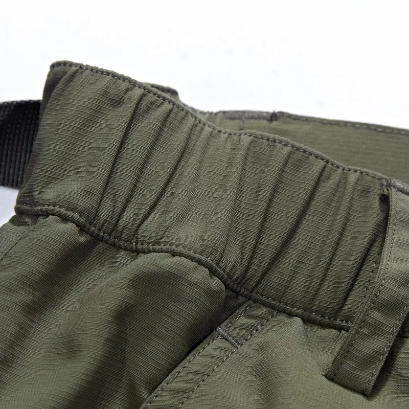 LetsKeep, летние, водонепроницаемые, военные шорты, мужские, тонкий материал, Карго, короткие штаны, плюс размер, эластичные шорты с поясом, 4XL, A207