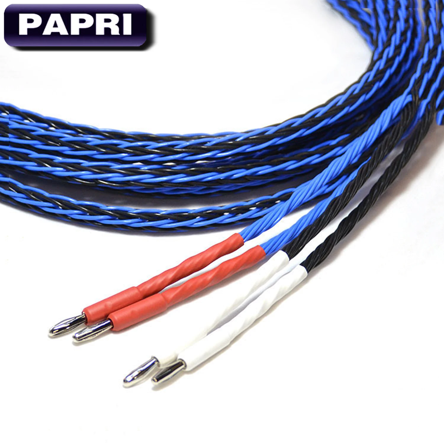PAPRII DIY 8TC PTFE изоляции провода OCC Динамик кабель типа &quotбанан&quot Вилка разъема