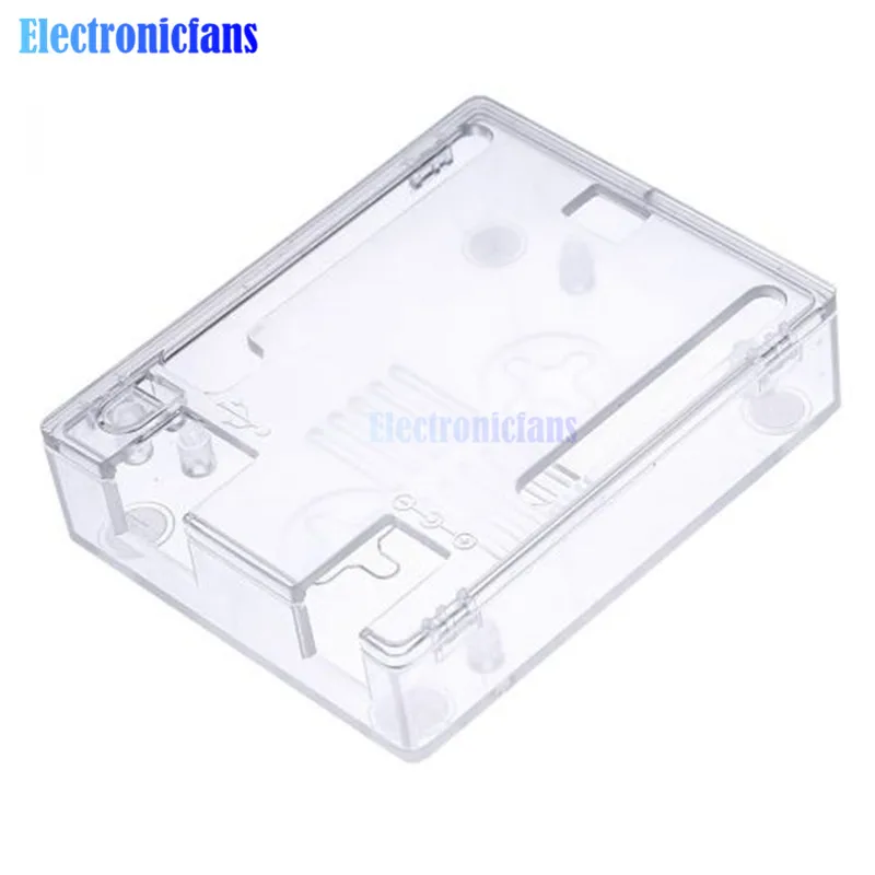 

Transparent ABS Plastic Case Shell Clear Protective Box Enclosure For Arduino UNO R3 CH340 ATmega328P Atmega16U2 Board One