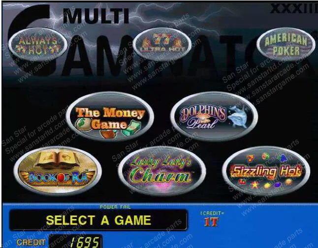 Coolair II V33 with 8 games game list