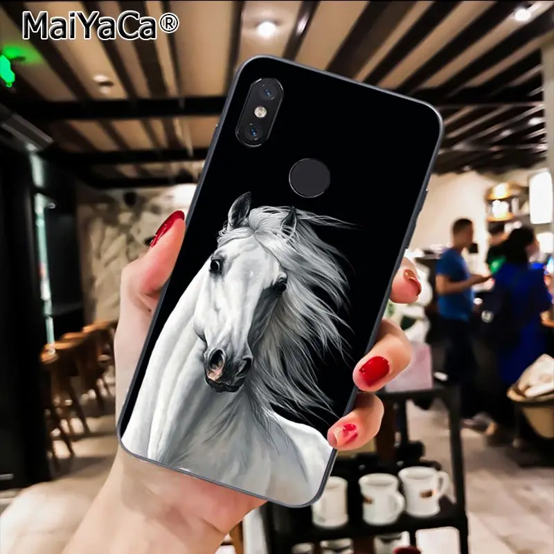 MaiYaCa животное лошадь Новинка чехол для телефона Fundas чехол для Xiaomi Redmi8 4X 6A Redmi Go Redmi5 5Plus Note7 8ProA1 A2Lite