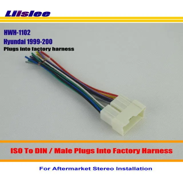 Liislee Car Radio Harness Cable Adapter For Hyundai Accent Elantra
