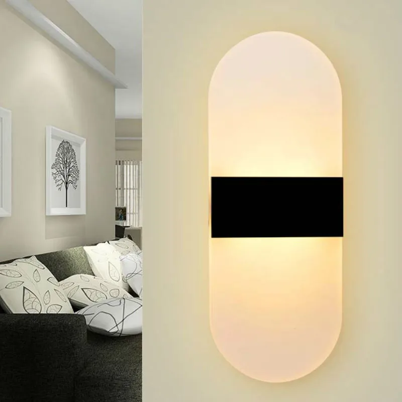 

Modern Minimalist LED Wall Lamp Indoor Home Place Corridor Aisle Stairs Bedside Porch Wall Mirror Lamp Wall Lamps Art Angel