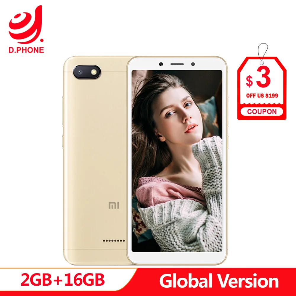 النسخة العالمية Xiaomi Redmi 6A 2 GB 16 GB 5.45 \