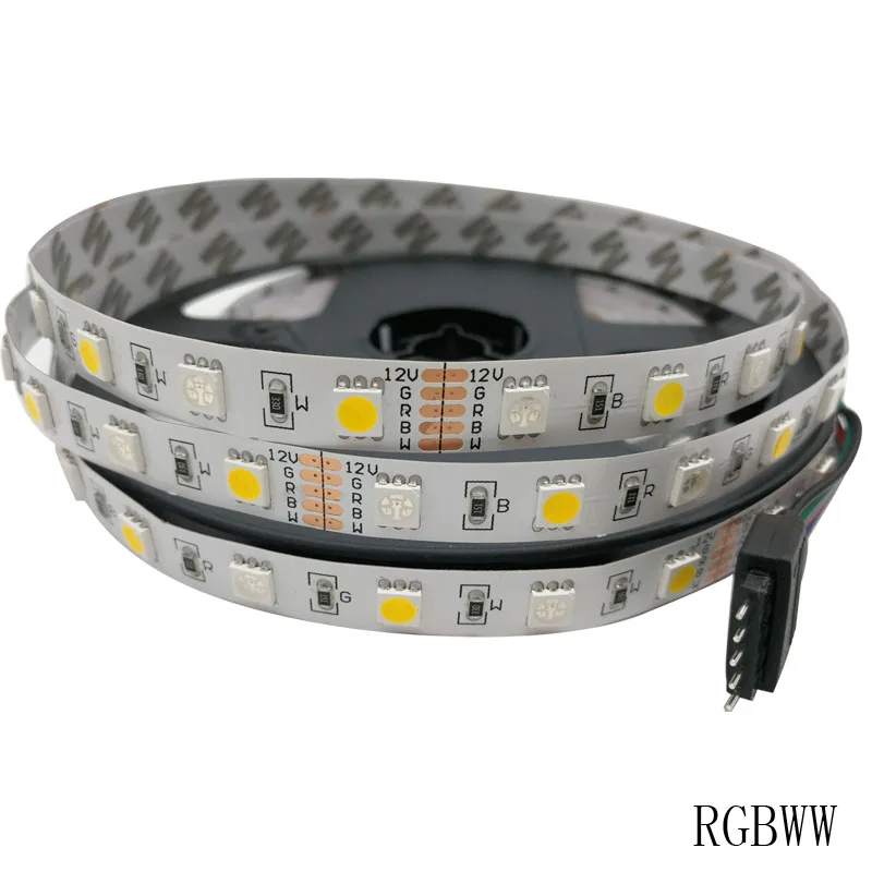 SMD 5050 60 светодиодов/м 5 м 10 м RGBW RGBWW RGB Светодиодная лента освещение Светодиодная лента Диодная лента Wifi контроллер DC 12 В адаптер Набор светодиодных лент