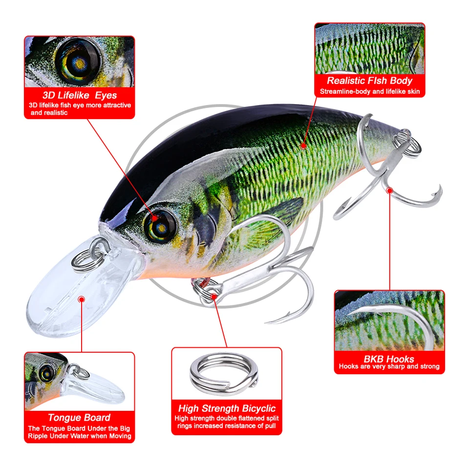 1 шт. PRO BEROS Crankbait Рыболовная Приманка экспортируется в Японию 9 см 16,5 г Fat Mini Bass приманка жесткая искусственная Swimbait Рыболовная Снасть