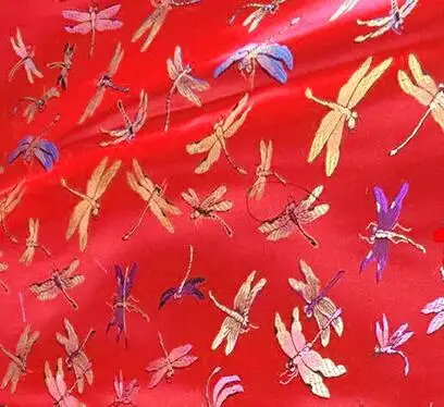 

75*100cm butterfly Jacquard Brocade Fabric Wedding Cheongsam Brocade fabric DIY Sewing Jacquard Brocade Fabric Dress