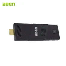 Bben Окна 10 или Ubuntu Мини-ПК stick компьютерные Intel Cherry Trail Z8350 Процессор HDMI WIFI Bluetooth4.0 USB3.0 USB2.0 встроенный вентилятор