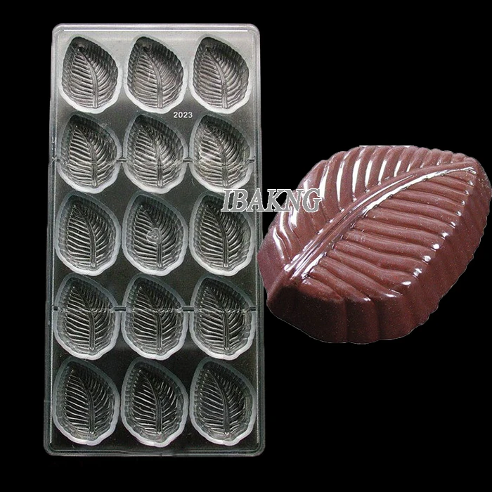 Leaf Shaped Candy Molds Polycarbonate Chocolate Mold Plastic Baking