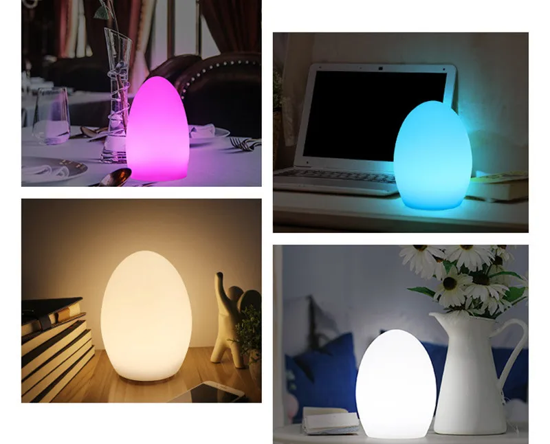 

16 Color RGBW LED Night Light USB Charging Remote Control Desk Lamp Home Lighting Ball Restaurant Hotel Bedside Decoration Lamps