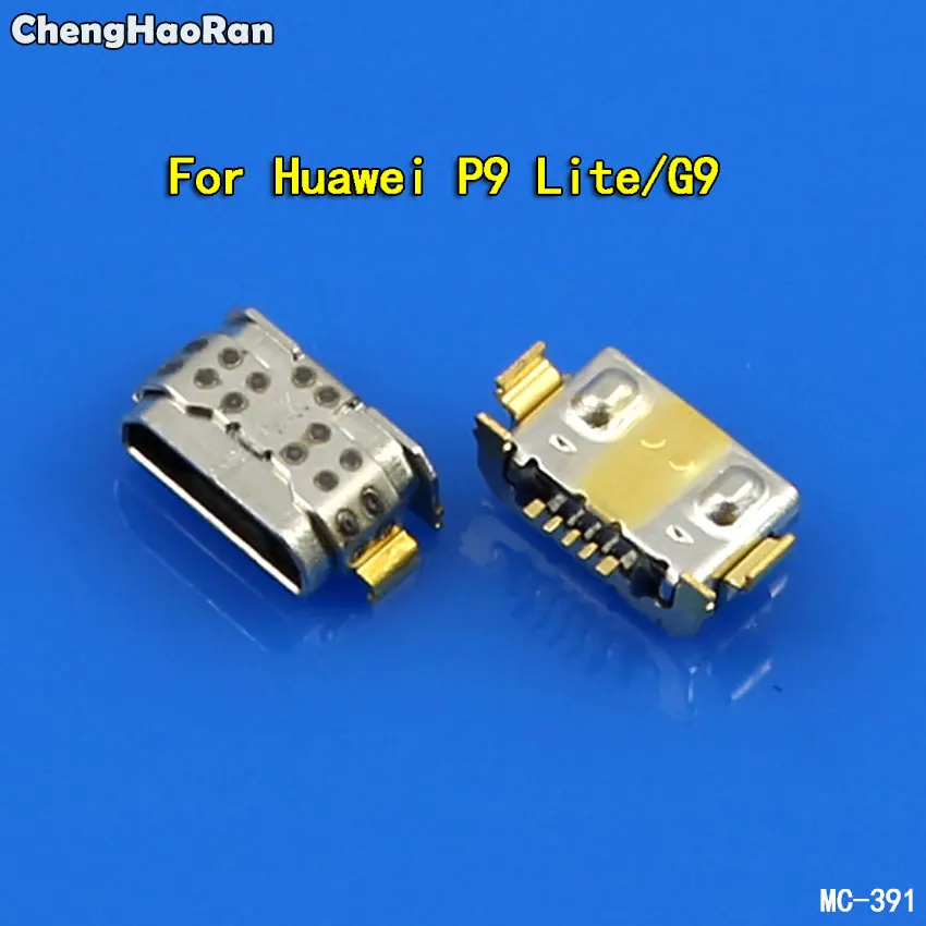 ChengHaoRan 10 шт./лот Micro USB зарядный порт док-станция гнездовой разъем для huawei P9 Lite G9 зарядный разъем