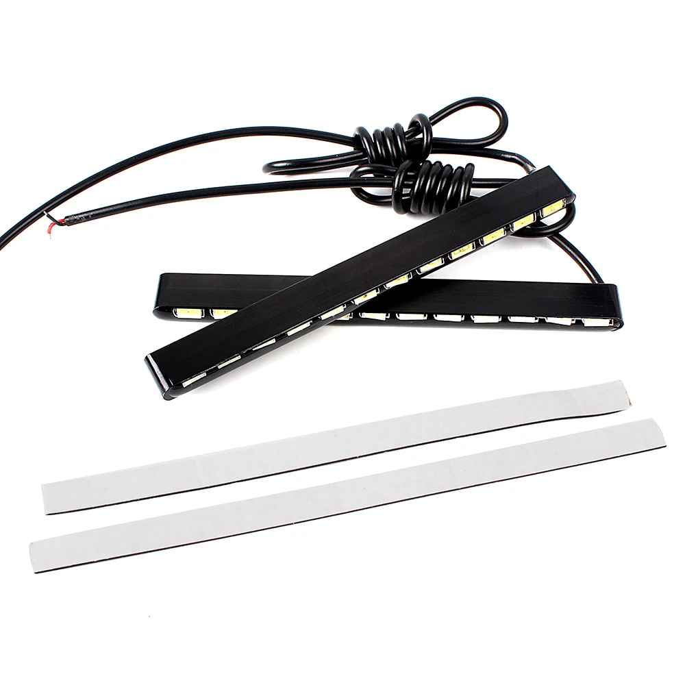 Car Styling Daytime Running Lights Light Source SMD Car DRL 7030 Daylight Led Strip 2pcs 12 LEDs Car Styling Daytime Running Lights Light Source SMD Car DRL 7030 Daylight Led Strip 2pcs 12 LEDs