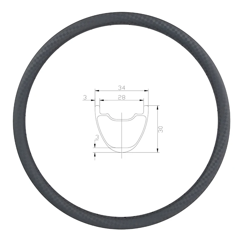 350 г 29er MTB XC 34 мм бескамерный карбоновый обод 30 мм глубокий 24 28 32 отверстия UD 3K 12K 3K twill матовый глянцевый 29in clincher hookless wheel