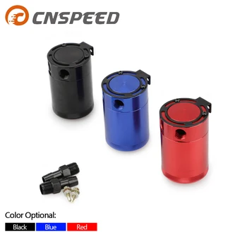 

Universal 300ml Oil Catch Can Compact Baffled 2-Port Aluminum Reservoir Oil Catch Tank Fuel Tank Two hole breathable Kettle