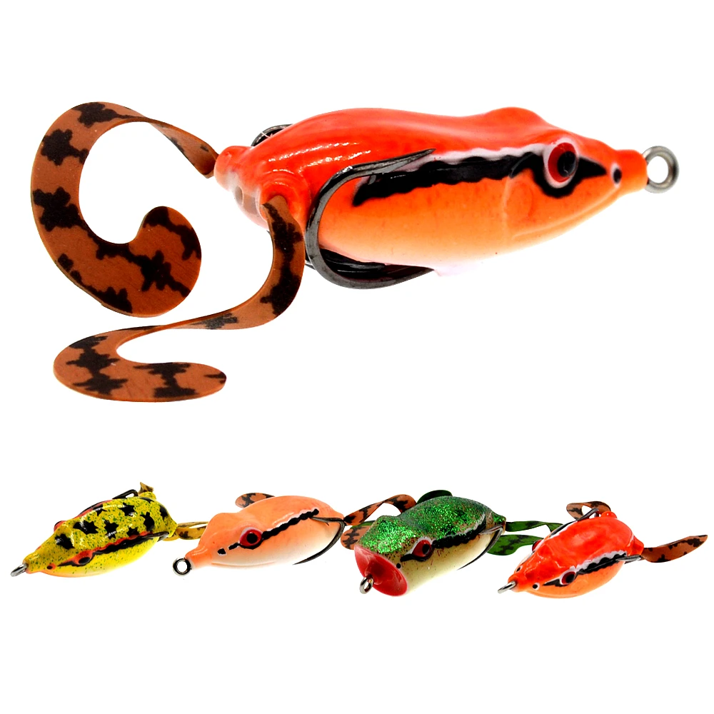 

High Quality Kopper Live Target Frog Lure Snakehead Lure Topwater Simulation Frog Fishing Lure Soft Bass Bait
