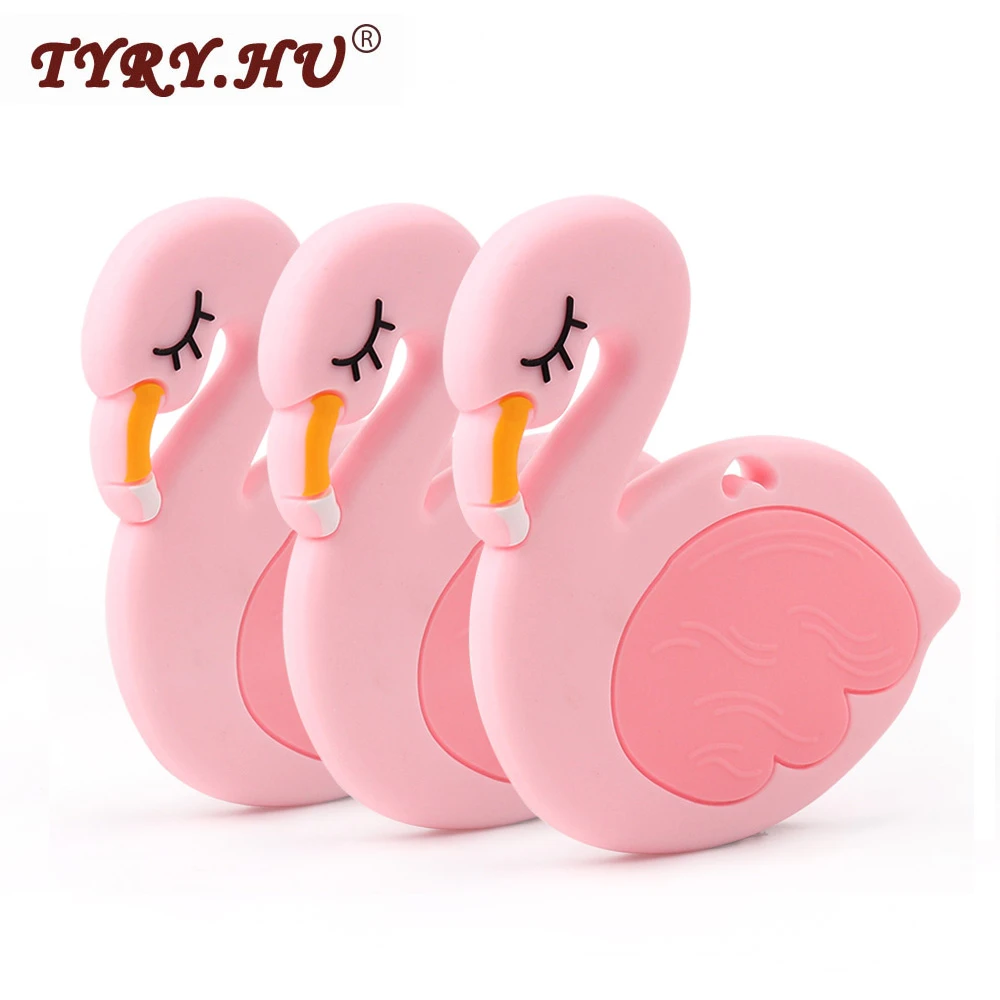 flamingo teether